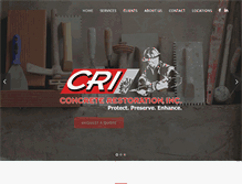 Tablet Screenshot of concreterestorationinc.com